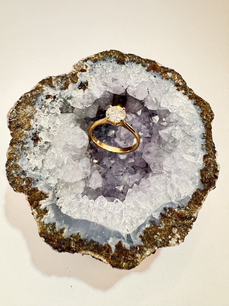 1.61 Carat Solitaire Lab Grown Diamond Ring Round Cut - Image 7